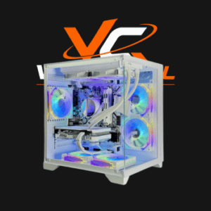 PC Gamer Ryzen 7 5700x, 32gb Ddr4 3200mhz, RTX 4060 8GB, SSD 1TB Nvme, Branco – Full White Premium Water Cooler RGB E Cabos Sleeved
